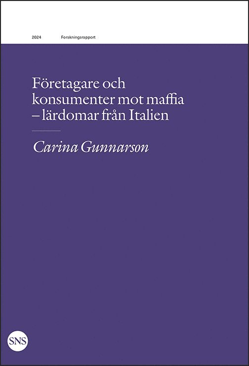 Företagare och konsumenter mot maffia: lärdomar från Italien 1