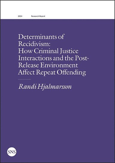 bokomslag Determinants of Recidivism