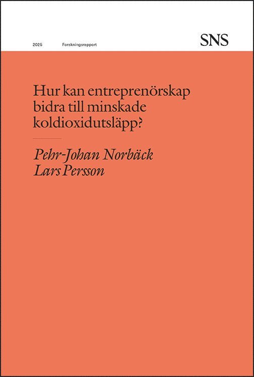 Hur kan entreprenörskap bidra till minskade koldioxidutsläpp?