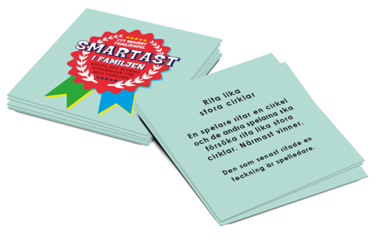 Smartast i familjen : Middagsspel, Övrigt