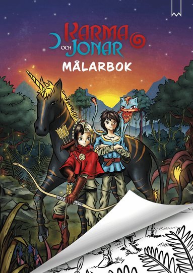 Zelda Falköga - Målarbok Karma och Jonar, Häftad
