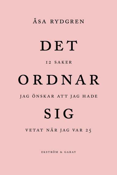 bokomslag Det ordnar sig