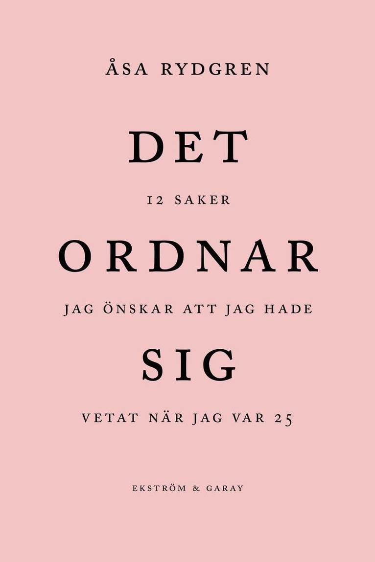 Det ordnar sig 1