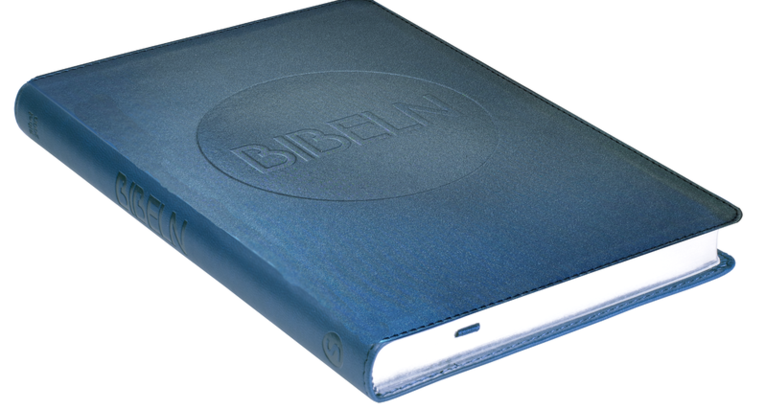 Bibel 2000 Slimline - Blå konstskinn 1