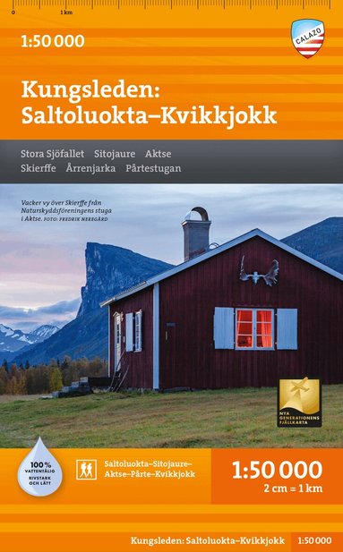 Kungsleden: Saltoluokta - Kvikkjokk 1:50.000, Övrigt