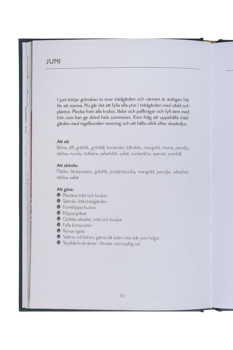 Trädgårdskalender - Carl och Karin Larsson, Övrigt