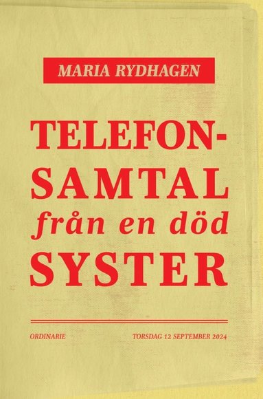 bokomslag Telefonsamtal från en död syster