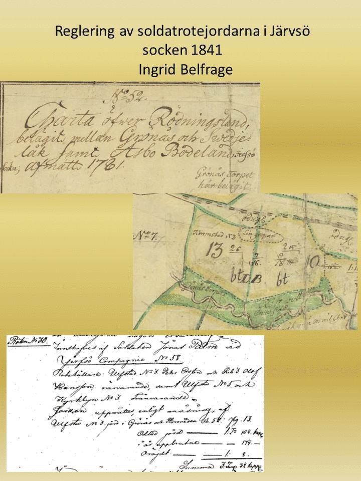 Ingrid Belfrage - Reglering av soldatrotejordarna i Järvsösocken 1841, Inbunden
