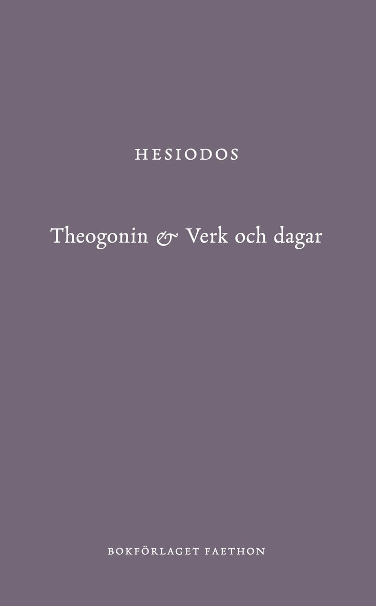 Theogonin & Verk och dagar 1