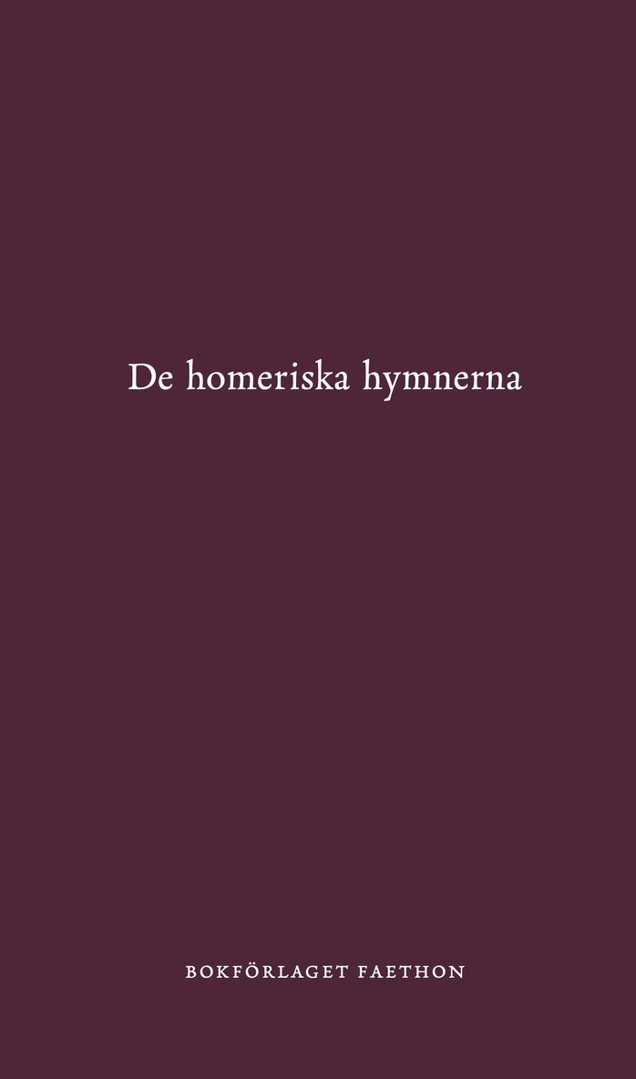 De homeriska hymnerna 1