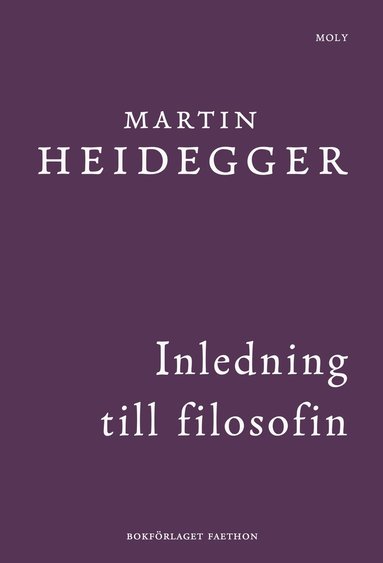 bokomslag Inledning till filosofin