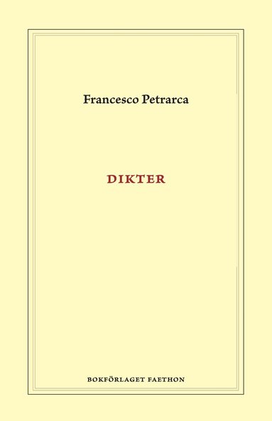 Francesco Petrarca - Dikter, Inbunden