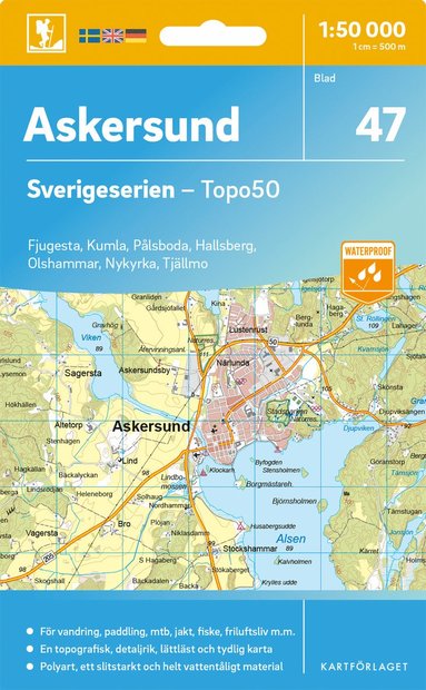 bokomslag 47 Askersund Sverigeserien Topo50