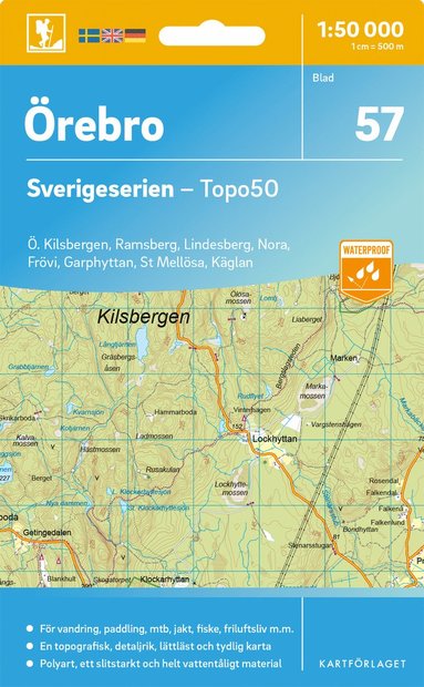 bokomslag 57 Örebro Sverigeserien Topo50