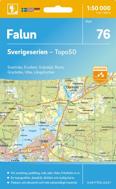 bokomslag 76 Falun Sverigeserien Topo50