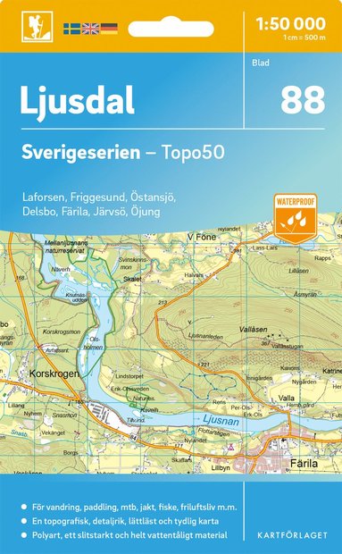 bokomslag 88 Ljusdal Sverigeserien Topo50