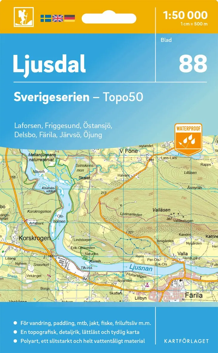 88 Ljusdal Sverigeserien Topo50