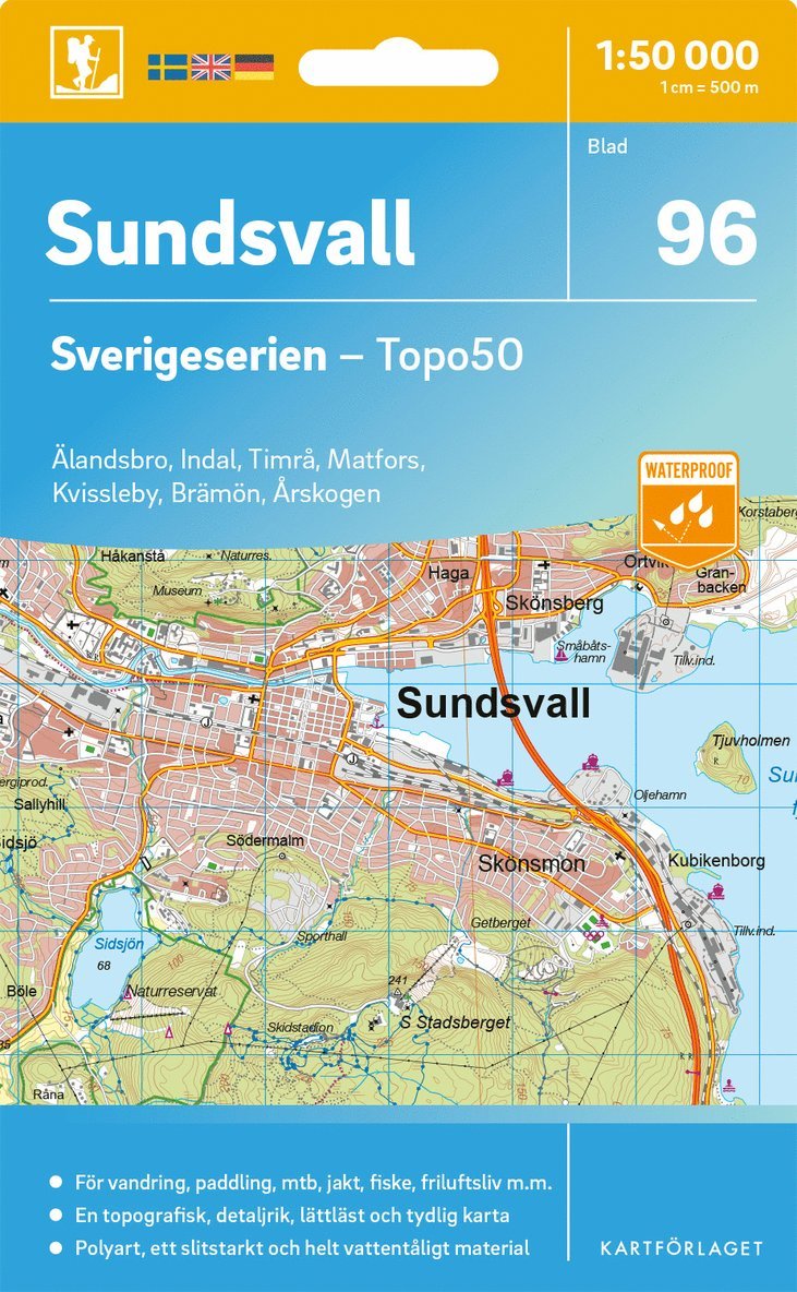 96 Sundsvall Sverigeserien Topo50
