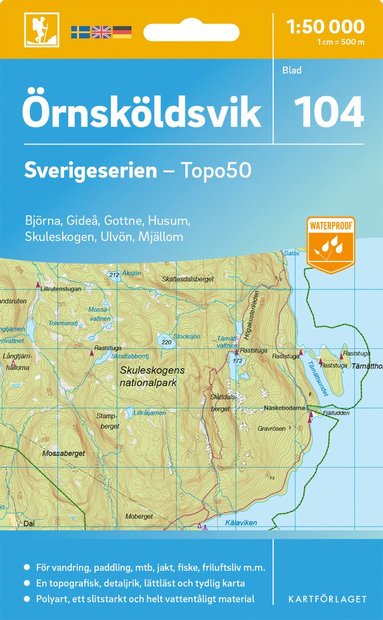 bokomslag 104 Örnsköldsvik Sverigeserien Topo50