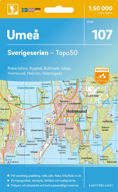 bokomslag 107 Umeå Sverigeserien Topo50