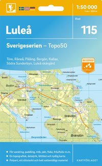 bokomslag 115 Luleå Sverigeserien Topo50