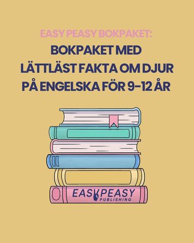 bokomslag Bokpaket med lättläst fakta om djur på engelska för 9-12 år