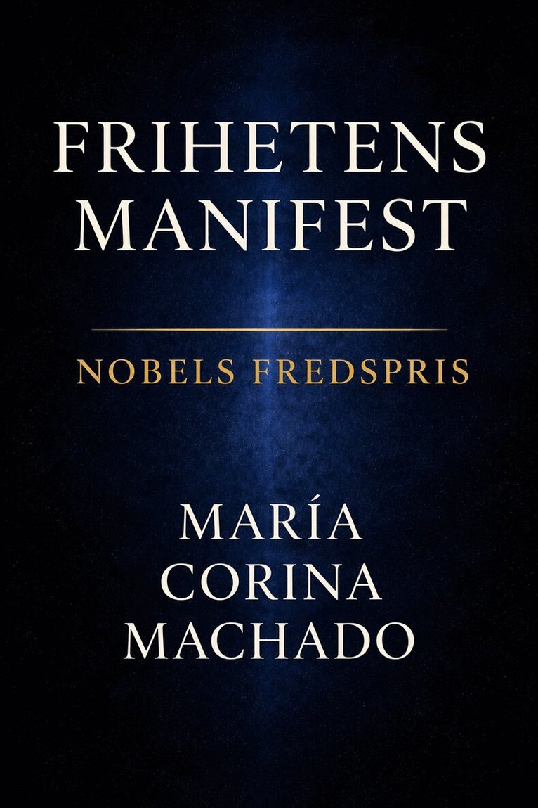 María Corina Machado - Frihetens manifest, Inbunden