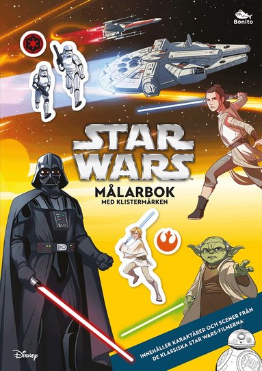Star Wars: Målarbok med klistermärken, Häftad