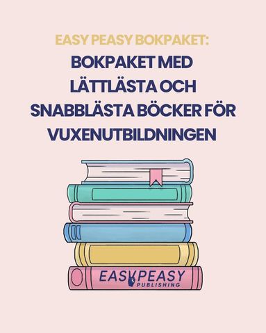bokomslag Bokpaket med lättlästa och snabblästa böcker för vuxenutbildningen