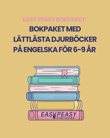 bokomslag Bokpaket med lättlästa djurböcker på engelska för 6-9 år
