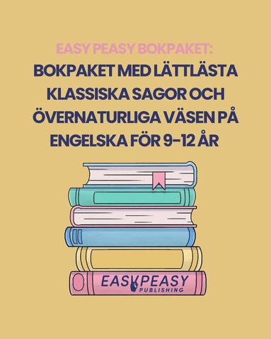 bokomslag Bokpaket med lättlästa klassiska sagor och övernaturliga väsen på engelska för 9-12 år