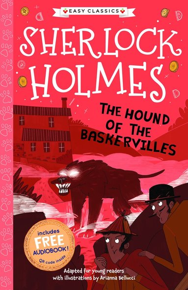 Sir Arthur Conan Doyle - The Hound of the Baskervilles (lättläst) (med bonusmaterial), Pocket