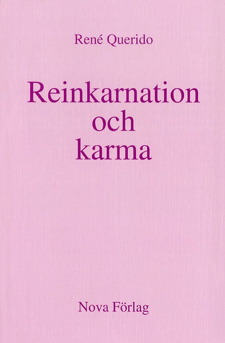Rene Querido - Reinkarnation och karma : frågor och svar, Häftad