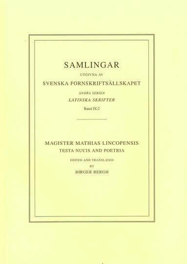 bokomslag Testa nucis : and Poetria