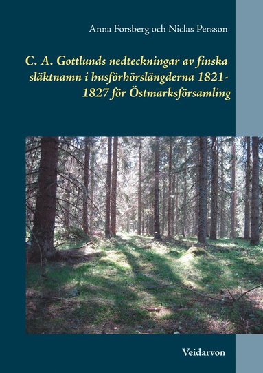 bokomslag C. A. Gottlunds nedteckningar av finska släktnamn i husförhörslängderna 182