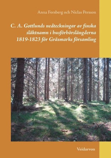bokomslag C. A. Gottlunds nedteckningar av finska släktnamn i husförhörslängderna 181