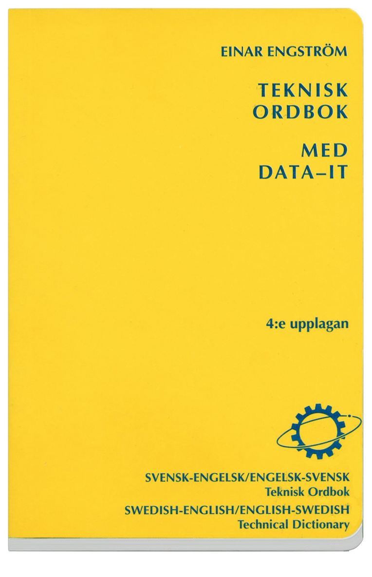 Teknisk ordbok med data-IT : Svensk-engelsk/Engelsk-svensk 1