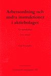 bokomslag Arbetsordning och andra instruktioner i aktiebolaget - En introduktion