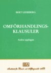 Bert Lehrberg - Omförhandlingsklausuler : betydelse och rättslig behandling, tillämpningsområden, rekvisit och rättsföljder, Häftad