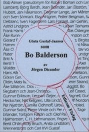 bokomslag Gösta Gustaf-Janson som Bo Balderson