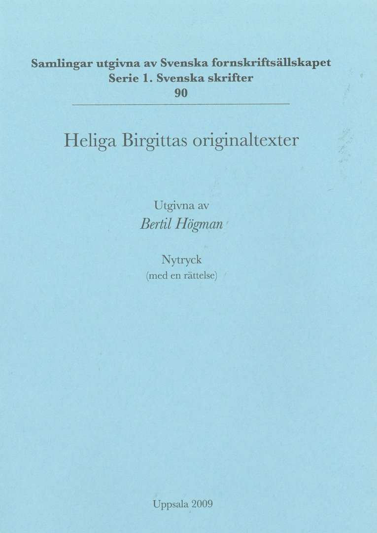 Heliga Birgittas originaltexter 1