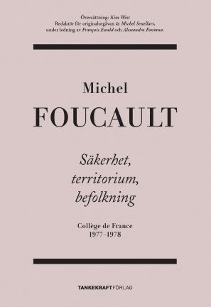 bokomslag Säkerhet, territorium, befolkning: Collège de France 1977-1978