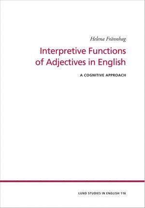 bokomslag Interpretive Functions of Adjectives in English