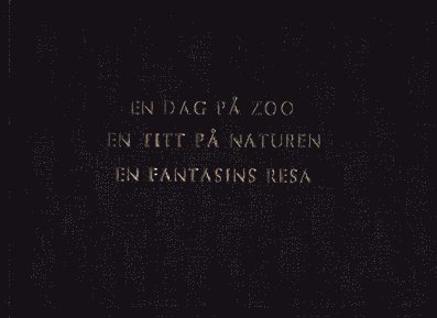 Börje Falkhäll - En dag på zoo - En titt på naturen - En fantasins resa, Inbunden