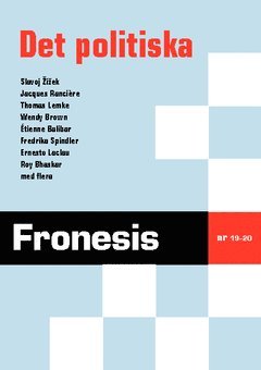 bokomslag Fronesis 19-20. Det politiska