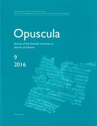 bokomslag Opuscula 9 | 2016