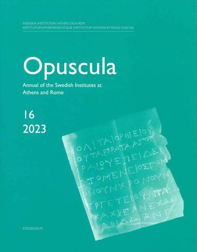 bokomslag Opuscula 16 | 2023