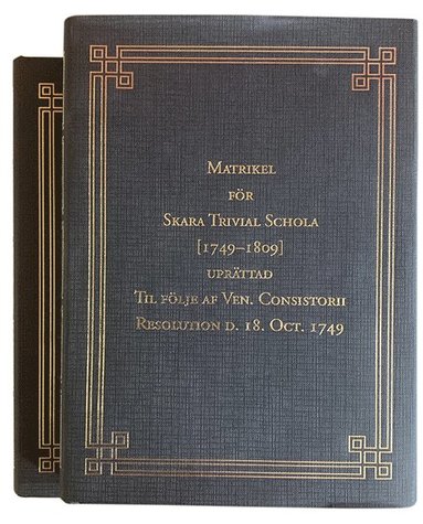 bokomslag Matrikel för Skara Trivial Schola [1749-1809]