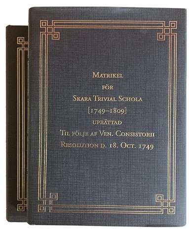 bokomslag Matrikel för Skara Trivial Schola [1749-1809]