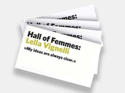 Hall Of Femmes : Lella Vignelli 1